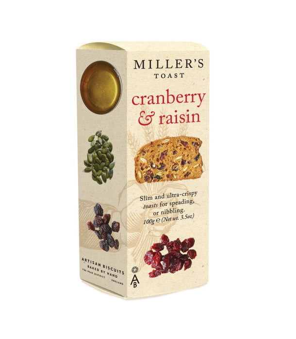 Miller's Toast Cranberry & Raisin (90g)