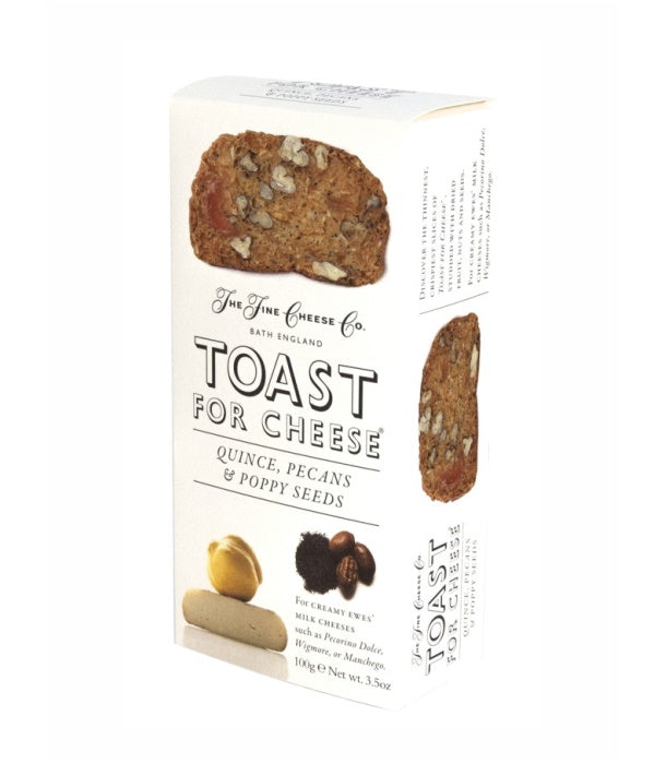 Toast for Cheese with Quince, Pecans, and Poppy Seeds (100g)